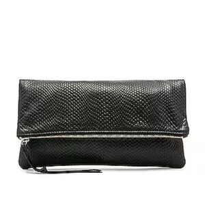 Anastasia Clutch in Black Snake